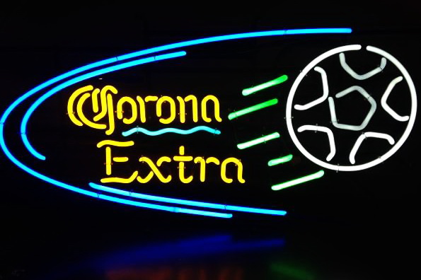 Corona Beer Soccer Football Neon Sign